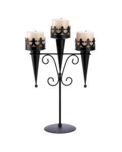 MEDIEVAL TRIPLE CANDLEHOLDER